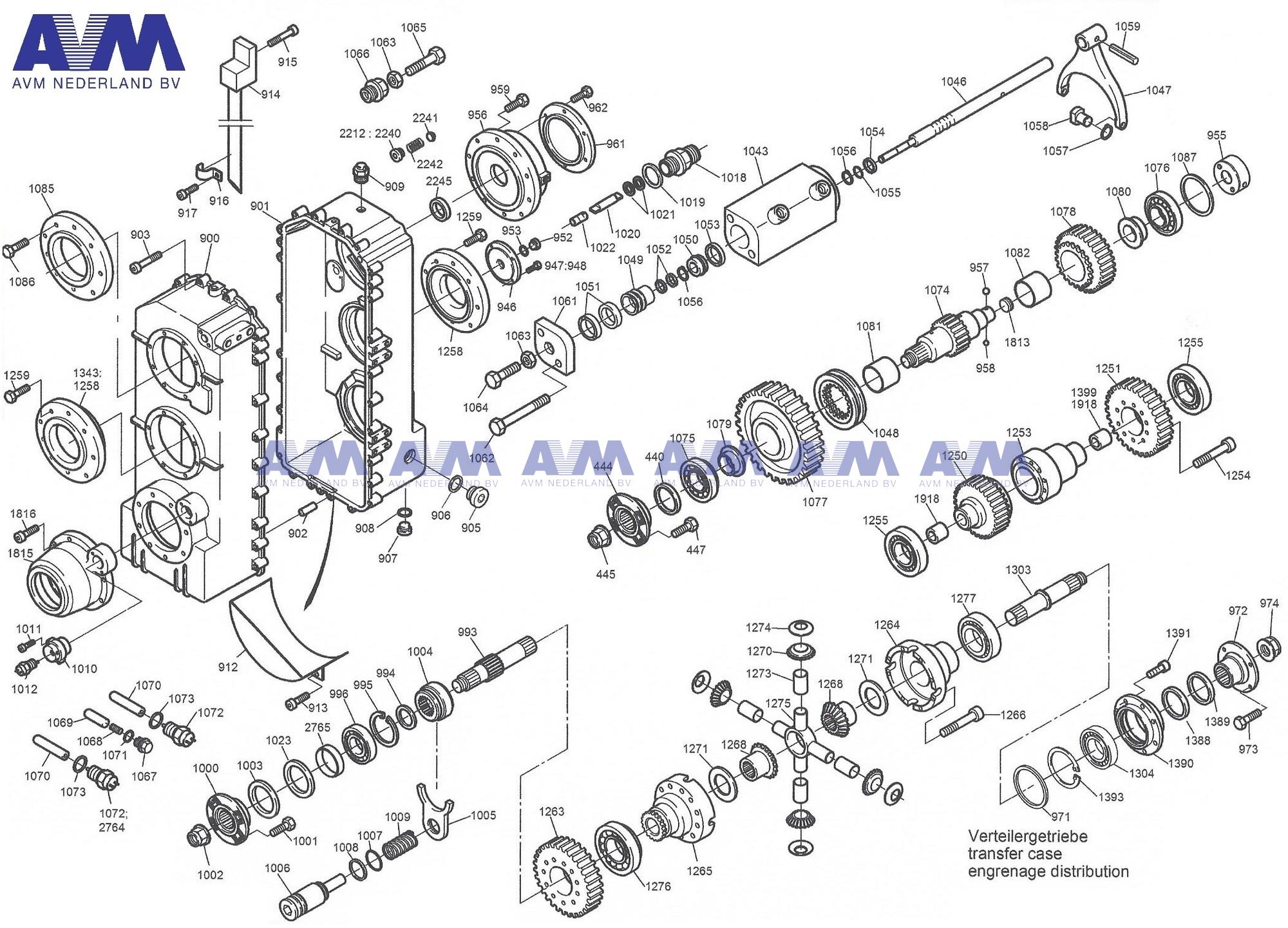 Verteilergetriebe SACH W846.2d Kessler