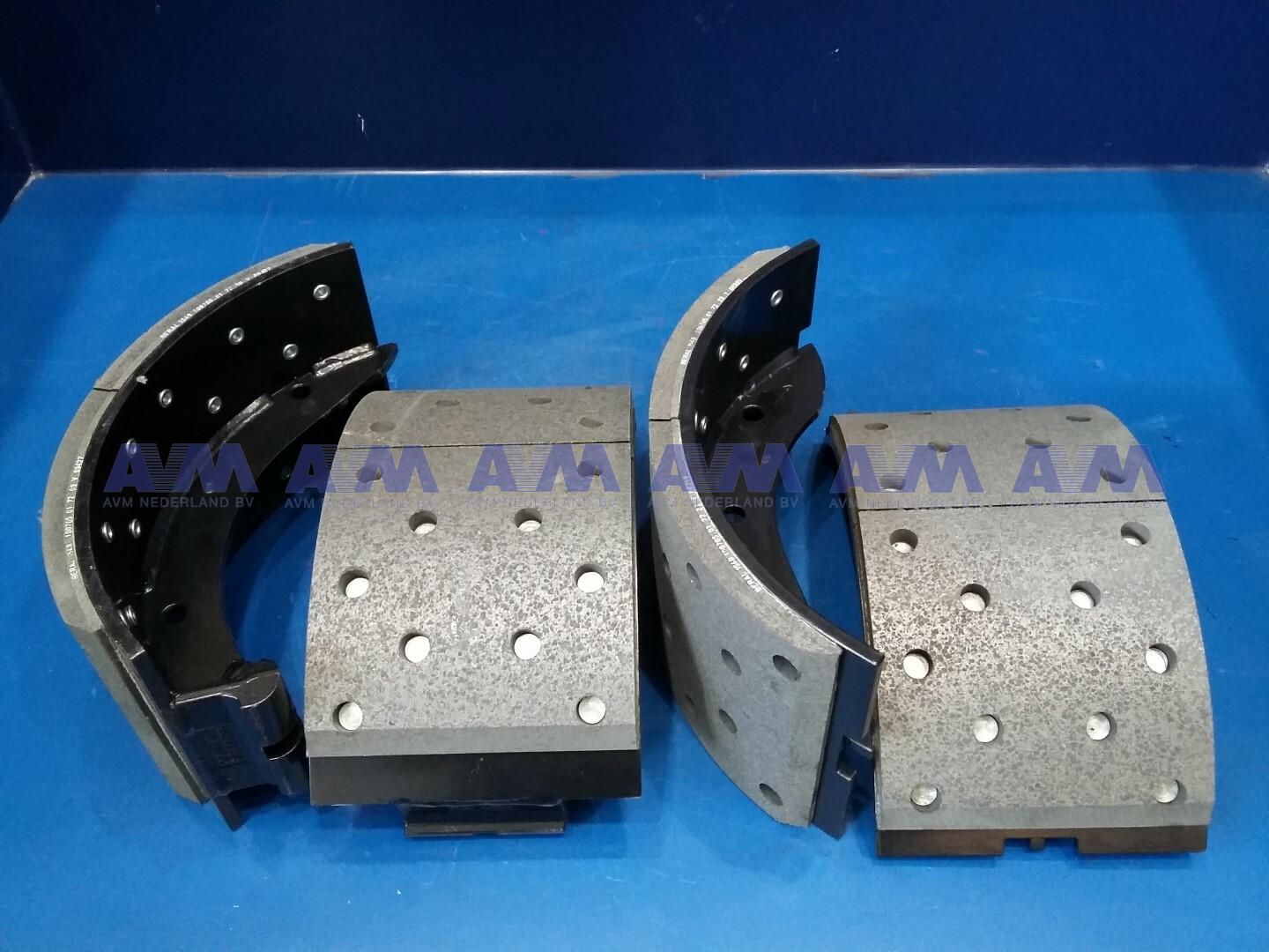 Brake shoe with lining 410x180 mm 12.258.658VT Wabco