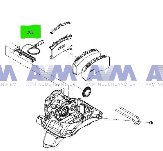 Slijtindicator remblokset (2 stuks)  Maxx 22 10873176 LIEBHERR
