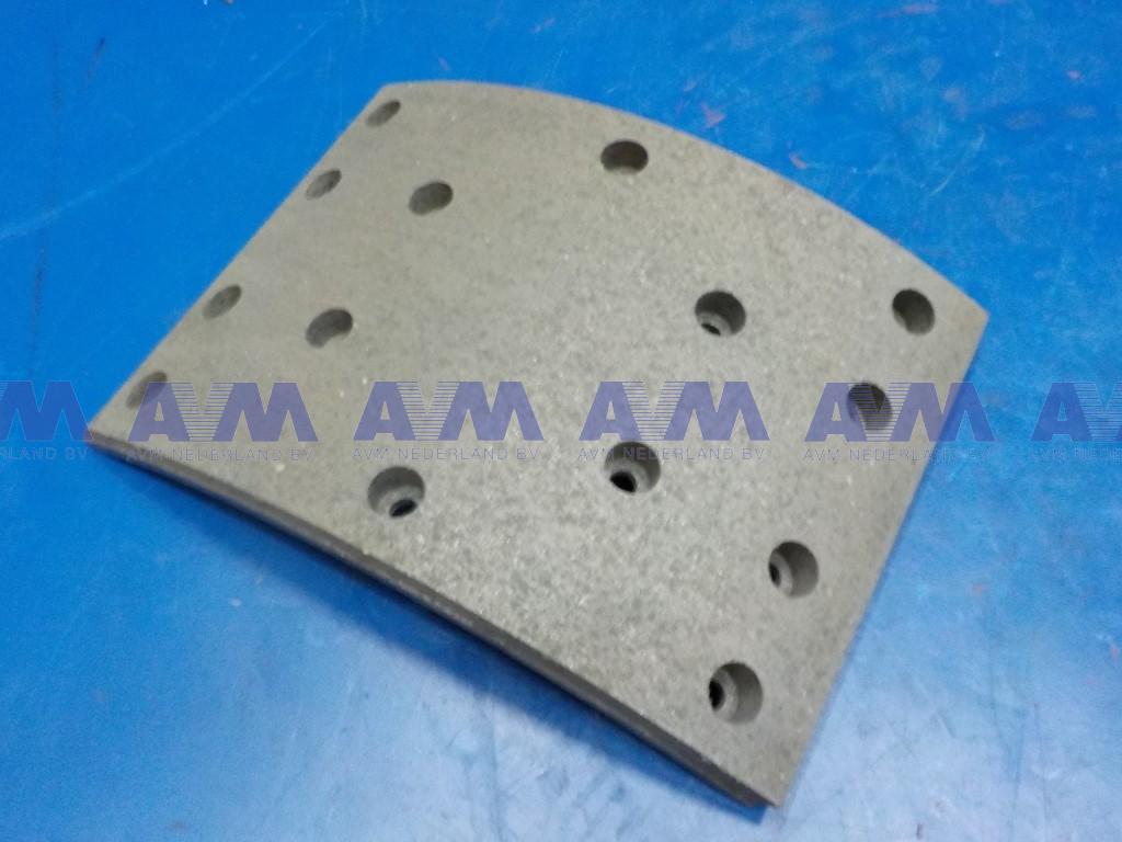 Bremsbelag 500x180 mm - 14 Loch - Übermaß 1 mm 2190411018500 ICER