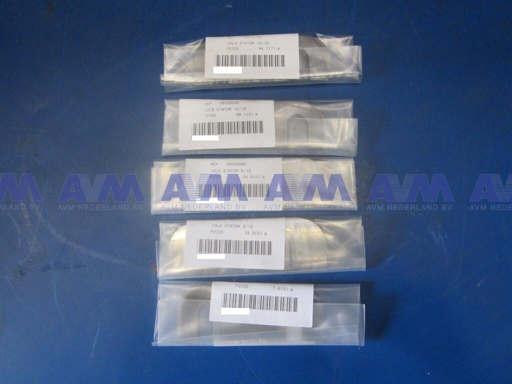 Shims (set) adjustment air gap stator Telma F155/F2000 Telma