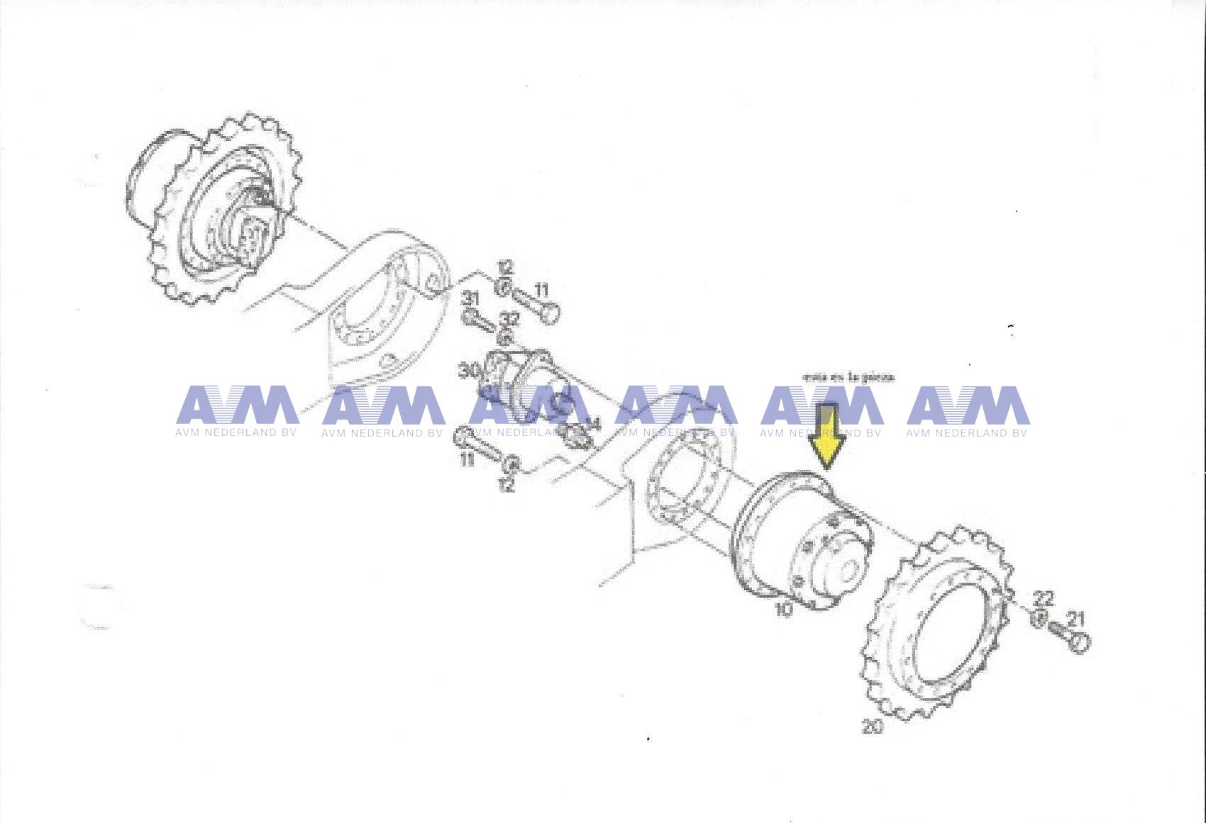 Travel gear 1 4507 50 07 560 00 Liebherr