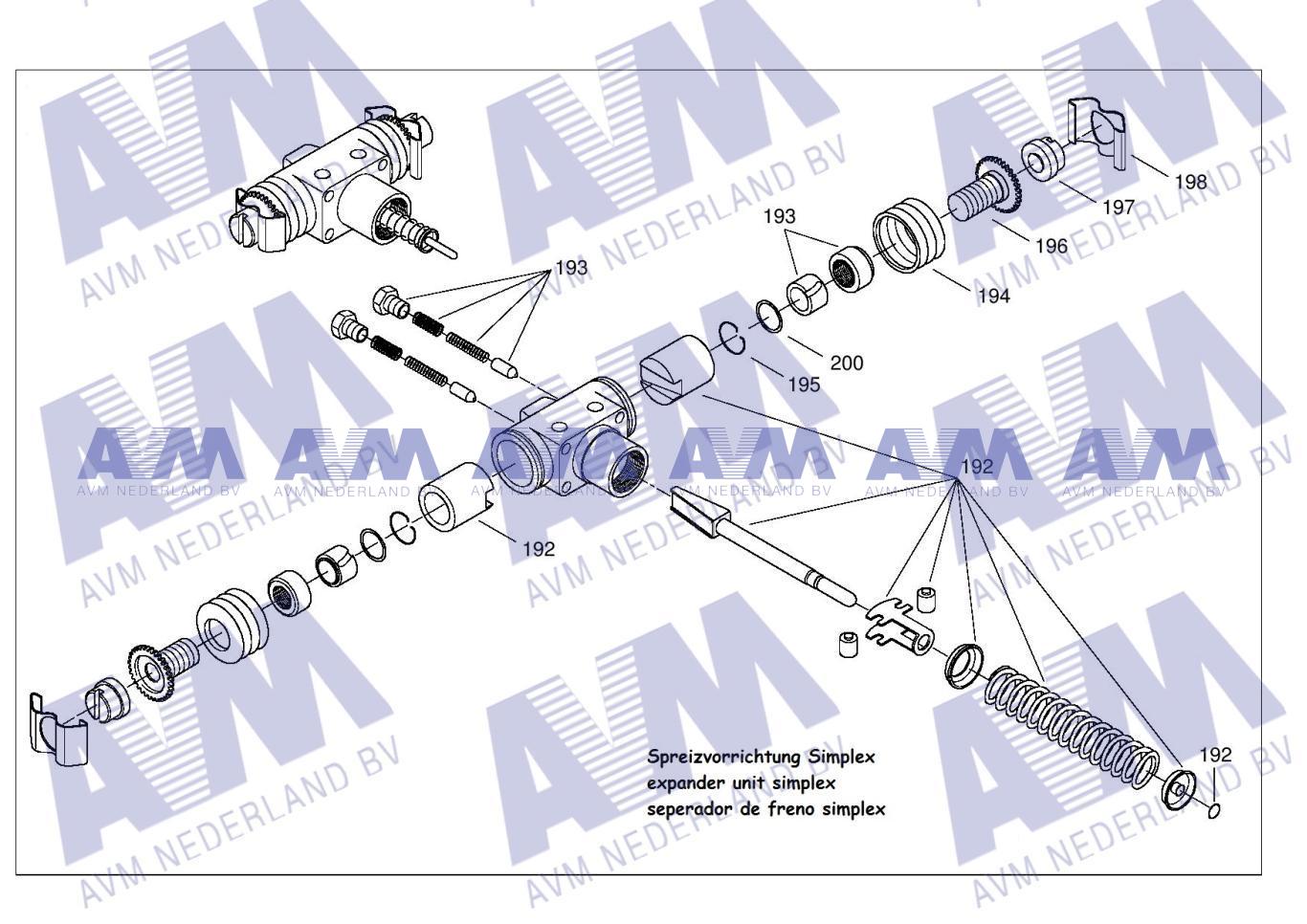 Remspreider Simplex Wabco reparatieset