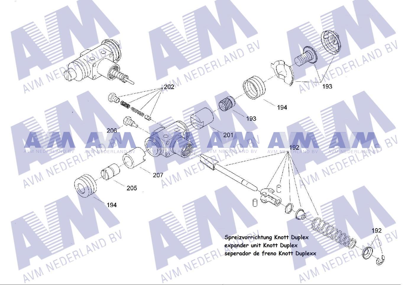 Remspreider Duplex Knott 12.739.064=86 Kessler