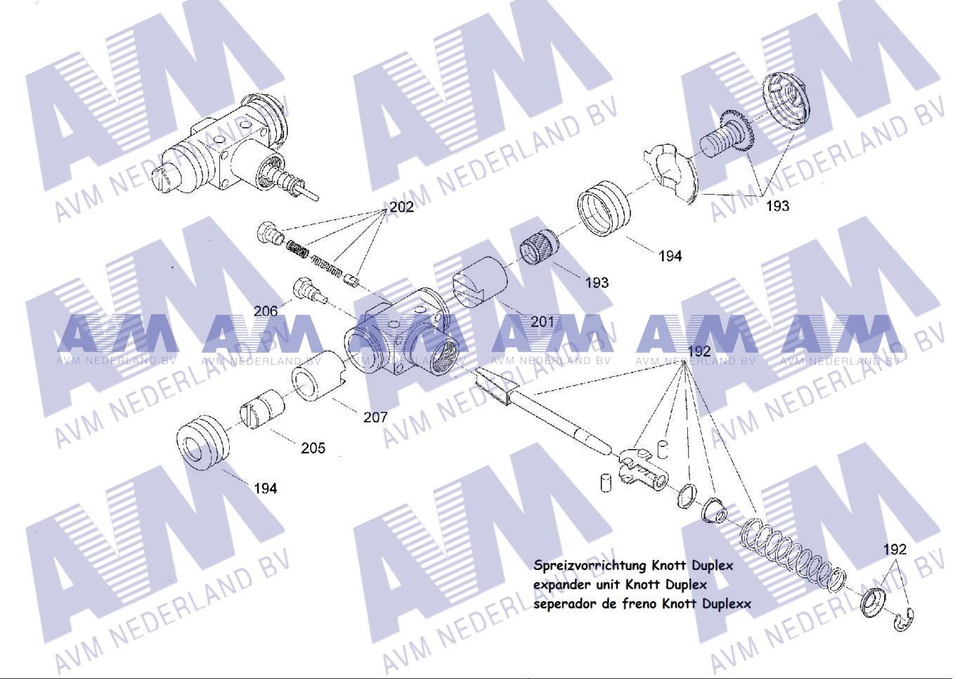 Remspreider Duplex Knott 023122231 Wabco