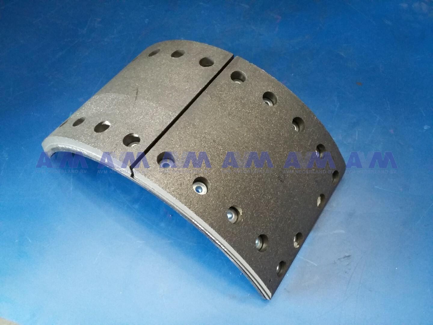 Brake shoe with lining 410x200 mm E75750390 Wabco