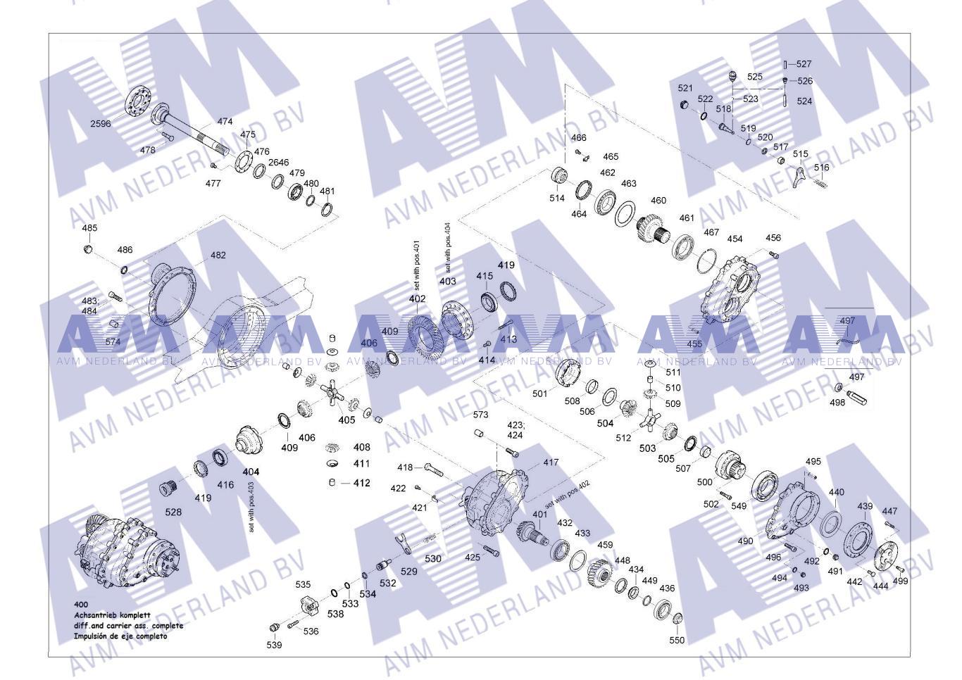 Tekening Asaandrijving 2traps DIF154