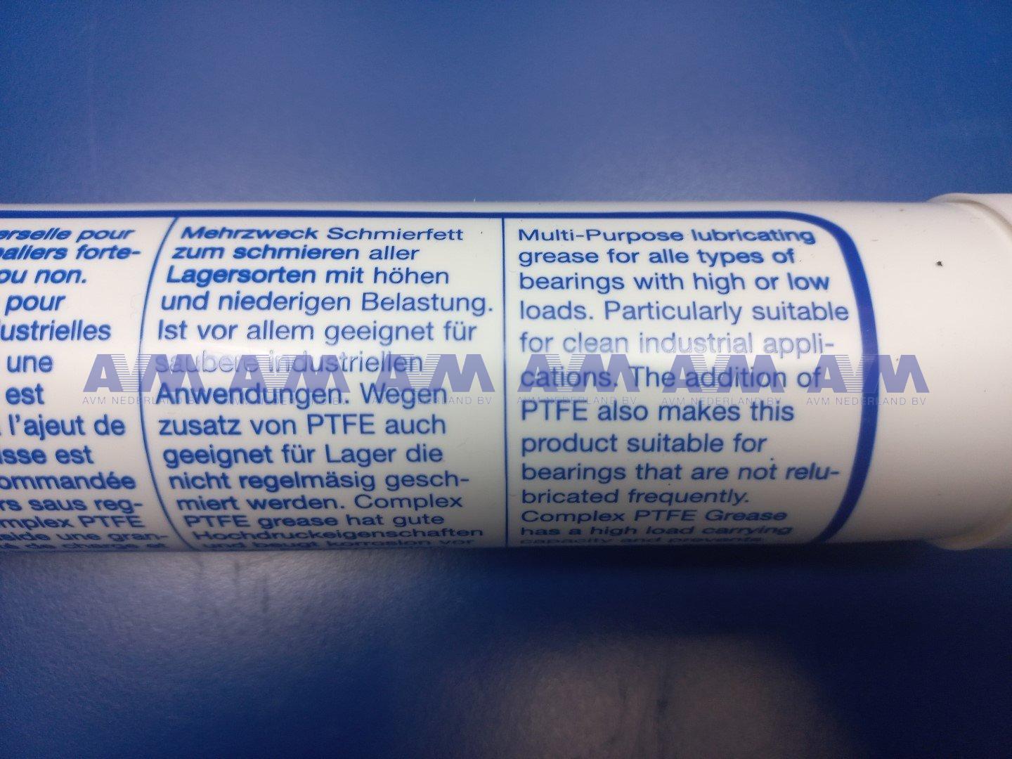 Grasa para mástil, cartucho de 400 gramos AVIA lithoplex PTFE EP-2