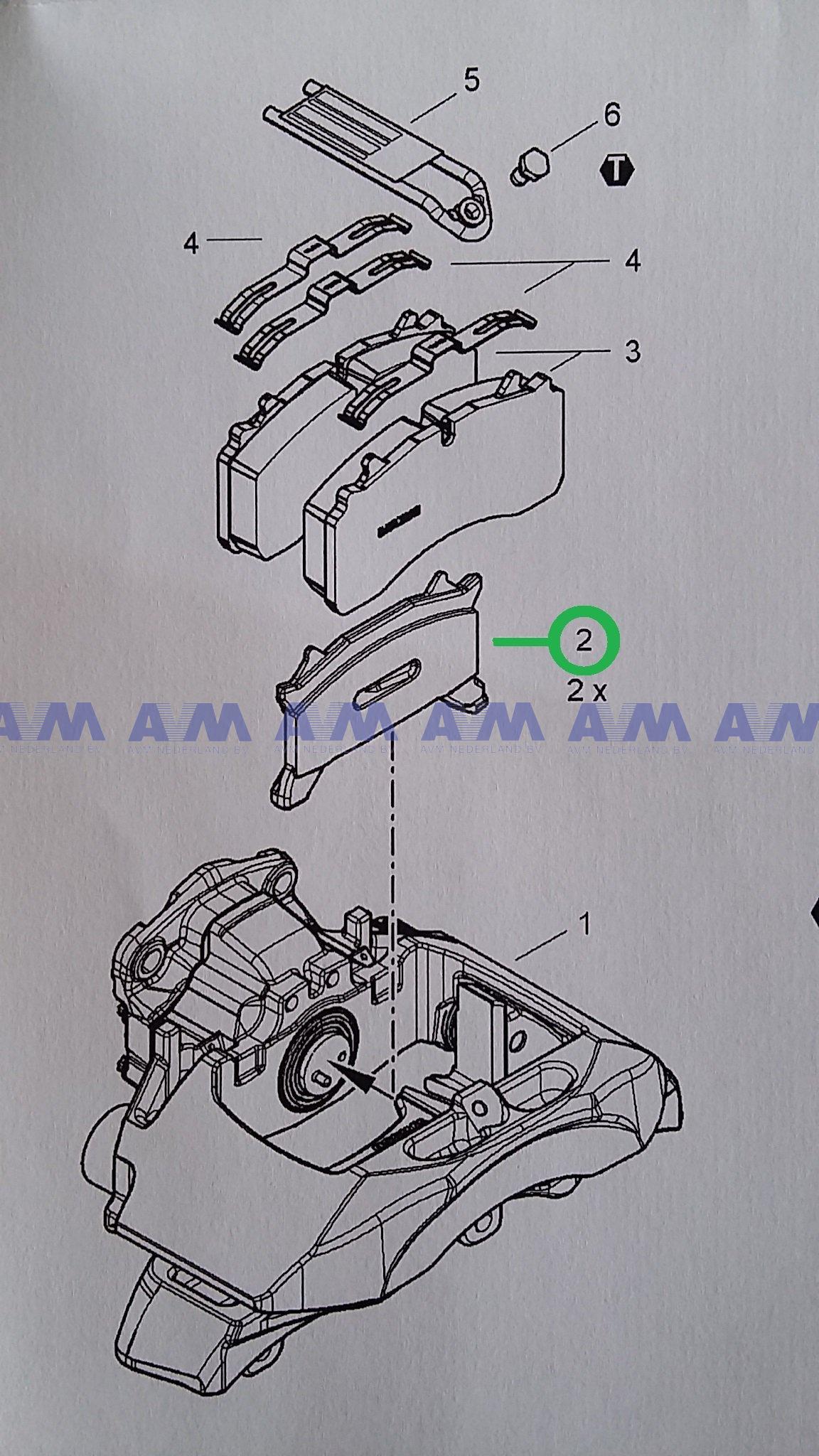 Reparatieset drukplaat (2 stuks) (102/103) 1146640 Schmitz